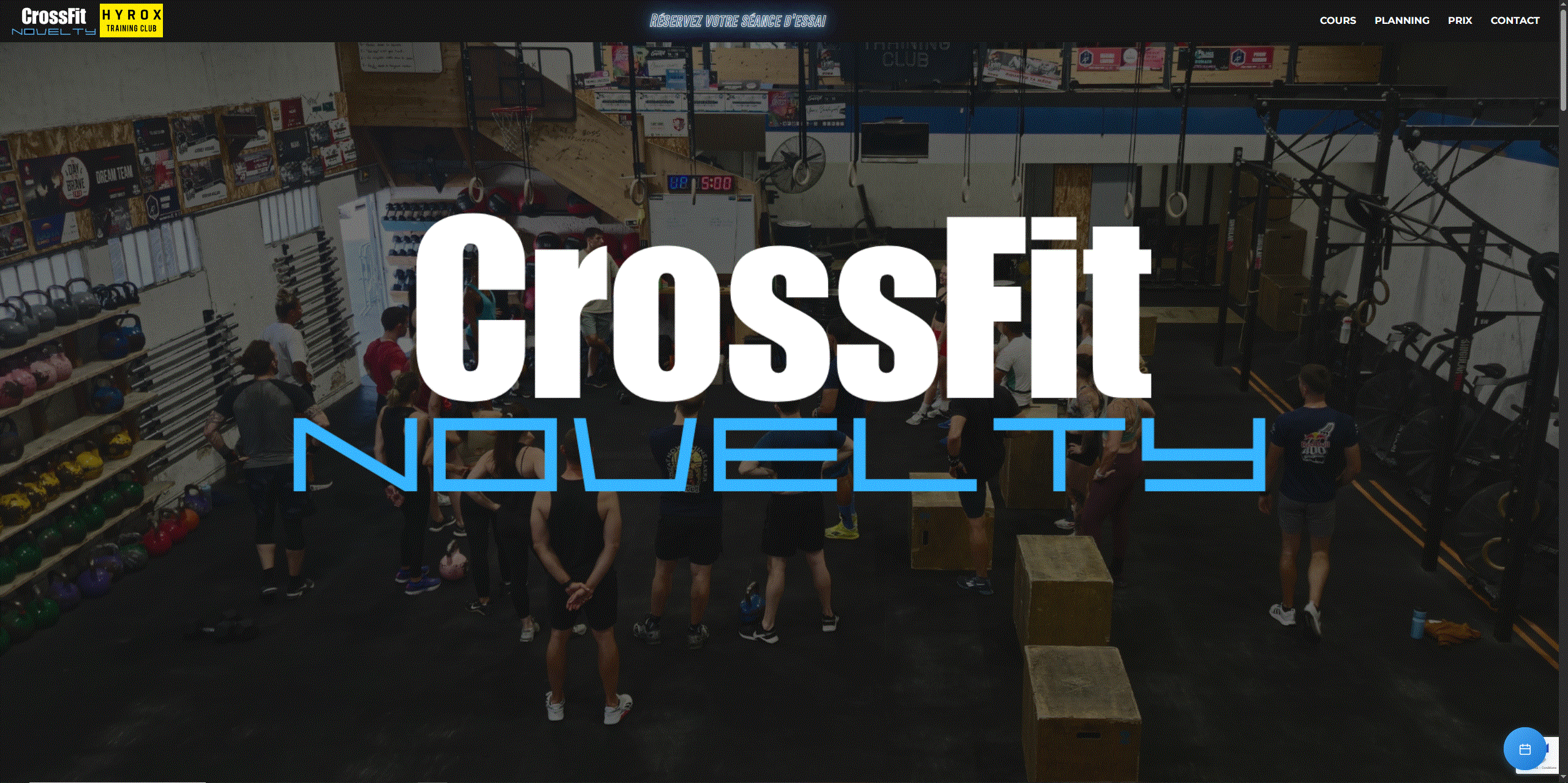 Site web avant intégration vidéo FPV